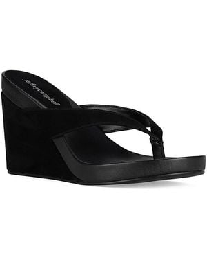 Jeffrey Campbell Liezel Wedge Sandals - Black