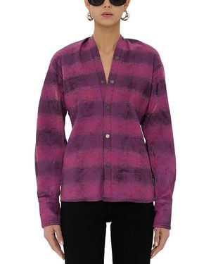 Haikure Shona Snap Closure Shirt - Purple