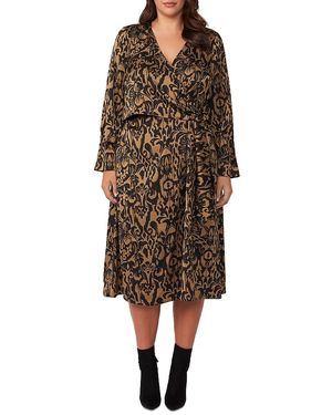 Estelle Serenity Wrap Dress - Brown
