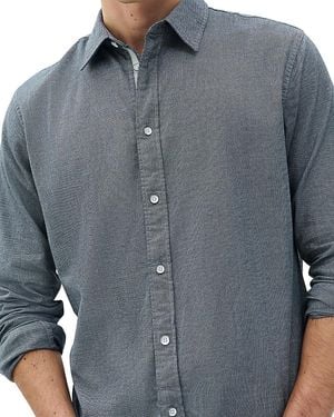 Rag & Bone Tomlin Stretch Dobby Shirt - Gray