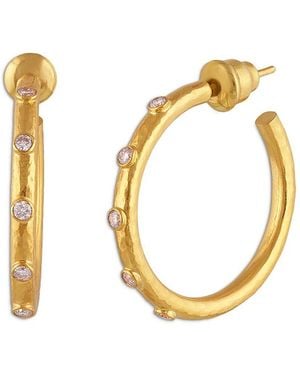 Gurhan 18K & 22K Hoopla Diamond Hoop Earrings, 0.50 Tcw - Metallic