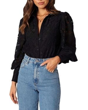 Petal & Pup Tadeo Lace Shirt - Black