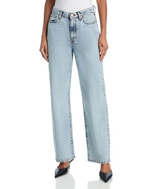 TOVE Sofie Relaxed Straight Leg Jeans - Blue