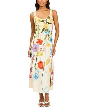 mestiza Sugarcane Slip Midi Dress - Metallic