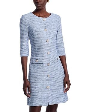 Misook Wrinkle Resistant Knit Dress - Blue