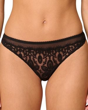 Simone Perele Tanga Panty - Black