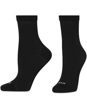 Hue Blend Sheer Rib Socks - Black