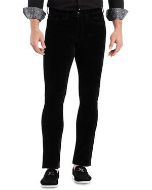 Robert Graham Celestial Straight Fit Velvet Pants - Black