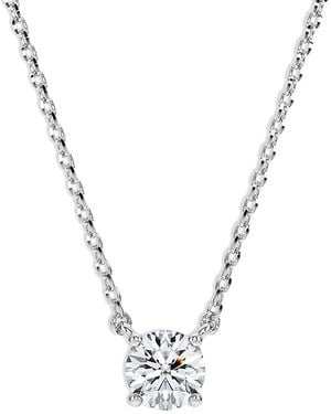Swarovski Eternity Certified Lab Grown Diamond Pendant Necklace, 15.75-17.75 - Metallic