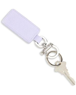 ROYCE New York Leather Luxe Key Chain - Metallic