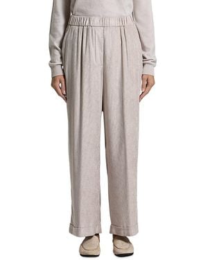 Peserico Flowy Viscose Corduroy Pants - Gray