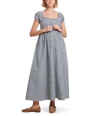 Nom Maternity Lily Nursing Dress - Gray