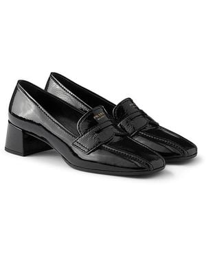 Prada Patent Leather Loafers - Black