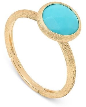Marco Bicego 18K Jaipur Color Small Bezel Ring - Blue