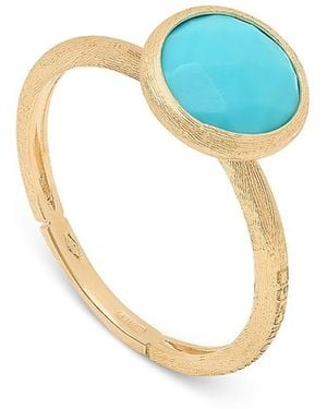 Marco Bicego 18K Jaipur Color Small Bezel Ring - Blue