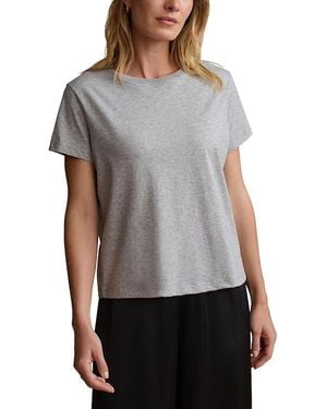Jenni Kayne Clean Classic Cotton Short Sleeve Tee - Gray