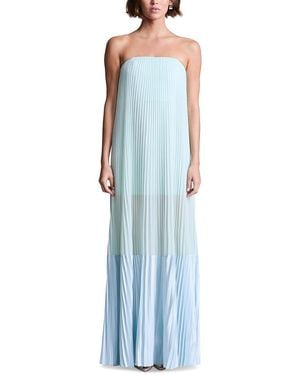 BCBGMAXAZRIA Nora Strapless Gown - Blue