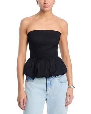 Lucy Paris Ariana Strapless Top - Blue