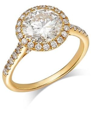 Bloomingdale's Fine Collection Luxe Collection Certified Lab Grown Diamond Halo Engagement Ring - White