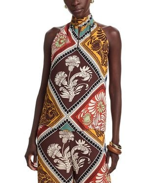 Tahari Halter Neck Top - Multicolor