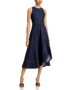 Cinq À Sept Zelda Denim Midi Dress - Blue