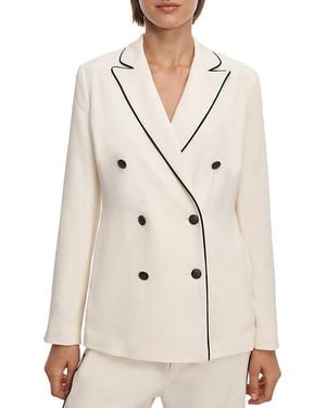 Rag & Bone Darren Contrast Trim Blazer - Natural