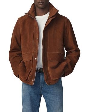 Joe's Jeans Suede Leather Modern Travel Jacket - Brown