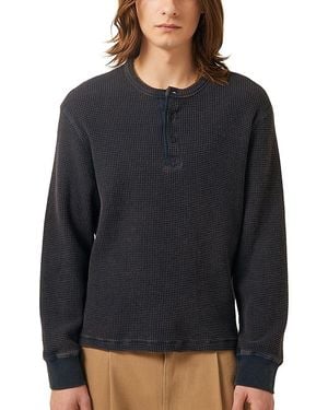 Corridor NYC Waffle Henley - Black
