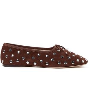 Loeffler Randall Embellished Flats - Brown