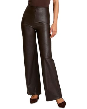 Commando Faux Leather Wide Leg Pants - Black