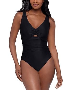 Miraclesuit Icons Chiara Shirred One Piece Swimsuit - Black