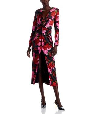 Generation Love Silvanna Floral Satin Dress - Red