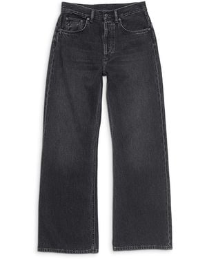 Acne Studios 2021F Mid Rise Wide Leg Jeans - Blue