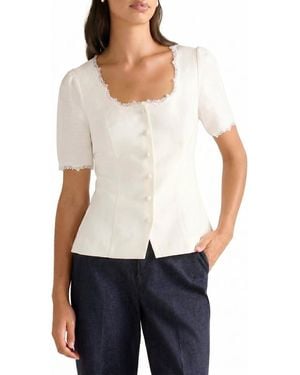 EVER NEW Thea Tailored Top - White