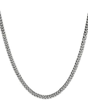 John Hardy Sterling Chain Curb Link Necklace, 22/24 - Metallic