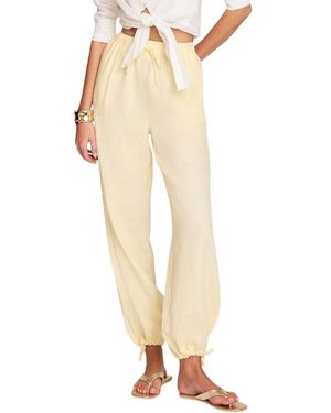 Mint Velvet Linen Balloon Pants - Natural