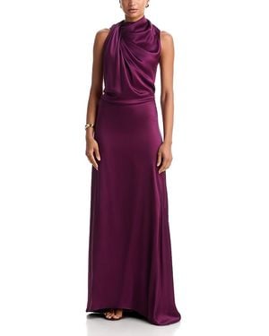 Heirlome Susana Silk Draped Gown - Purple