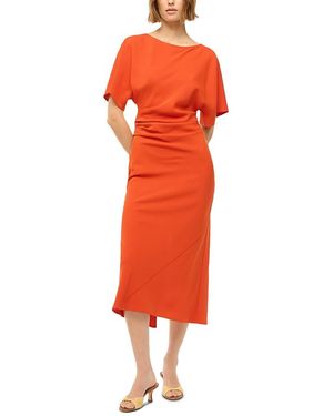 STAUD Amelie Midi Dress - Red