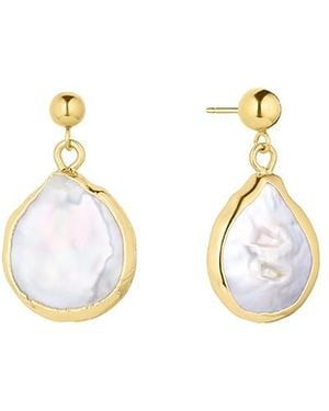 SET & STONES Gracie Pearl Earrings - White
