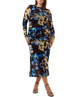 Estelle Cleo Mesh Midi Dress - Blue