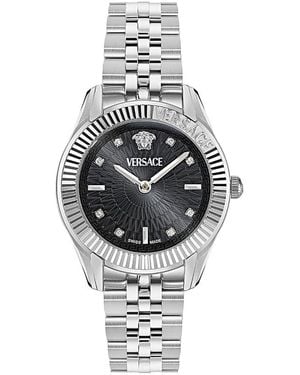 Versace Greca Time Bracelet Watch, 30Mm - Metallic