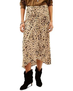 Ba&sh Hoema Asymmetric Midi Skirt - Natural