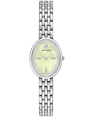 Tory Burch Oval Watch, 22Mm X 28Mm - Metallic