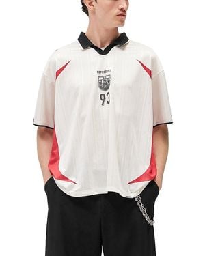 Represent Spike Football Polo - White