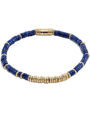 John Hardy 14K Heishi Lapis Lazuli Bracelet - Blue