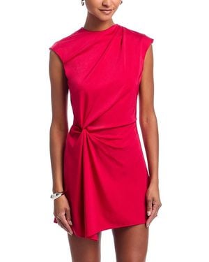 Kate Barton Draped Mini Dress - Red