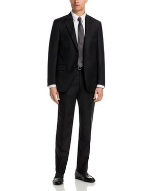 Peter Millar Flynn Solid Classic Wool Regular Fit Suit - Black