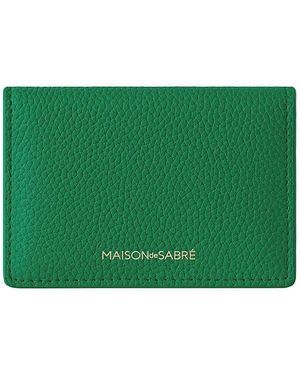 Maison De Sabre Leather Card Case - Green
