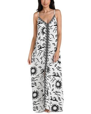 La Blanca Waves Of Rio Maxi Dress Cover Up - White