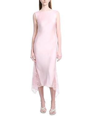 BCBGMAXAZRIA Cowl Back Dress - Pink